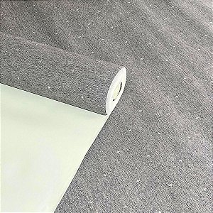 Papel de Parede Linho Cinza Importado Luxo 15 Metros Lavável para Residencial e Comercial