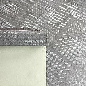 Papel de Parede Geométrico tons de Cinza Importado Luxo 15 Metros Lavável para Residencial e Comercial