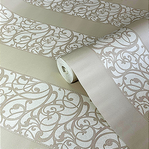 Papel de Parede Contemporâneo tom Suave Importado Luxo 15 Metros Lavável para Residencial e Comercial