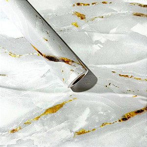Papel de Parede Adesivo Fosco Mármore Gelo Luxo Quarto Sala Cozinha Lavabo Lavável 5MX45CM