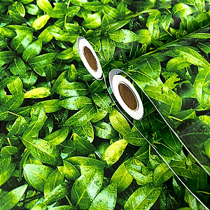 Papel de Parede Jardim Vertical Autocolante Impermeável Área Gourmet Varanda 5MX45CM