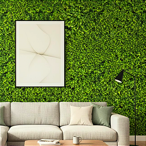 Papel de Parede Adesivo Jardim Vertical Folhas Vinílico Impermeável 5MX45CM