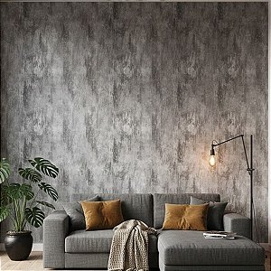 Papel de Parede Autocolante Cimento Queimado Industrial Vinílico Impermeável 5MX45CM