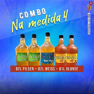 COMBO NA MEDIDA 4 (2L PILSEN EXTRA + 2L WEISS + 1L BLONDE ALE)