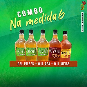 COMBO NA MEDIDA 6 (3L PILSEN EXTRA + 1L WEISS + 1L APA)