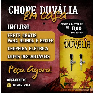 BARRIL DE CHOPE DUVÁLIA PILSEN EXTRA 50L