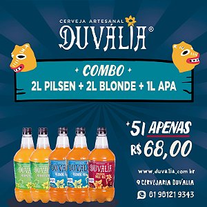 COMBO NA MEDIDA 4 ( 2L PILSEN + 2L BLONDE + 1L APA)