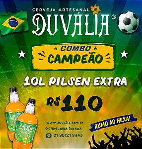 COMBO CAMPEÃO: 10L PILSEN EXTRA