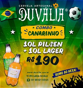 COMBO CANARINHO: 10L PILSEN + 10L LAGER