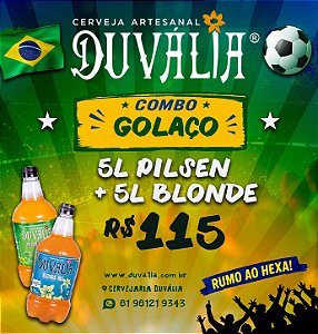 COMBO GOLAÇO: 5L PILSEN + 5L BLONDE
