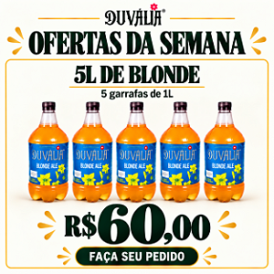 OFERTA DA SEMANA - COMBO: 5L BLONDE ALE