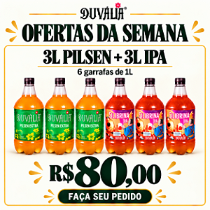 OFERTA DA SEMANA - COMBO: 3L PILSEN EXTRA + 3L IPA SILIBRINA
