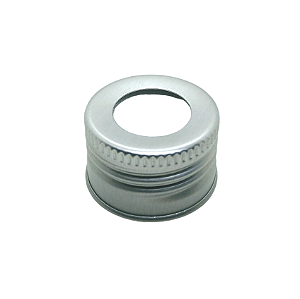 TAMPA METAL R24 PRATA C/ FURO