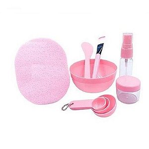 Kit Skincare 8 Peças +  esponjinha