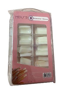 Unha Postiça Natural 100pcs - MEILY´S