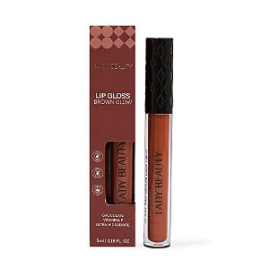 Lip Gloss Brown Glow - Lady Beauty