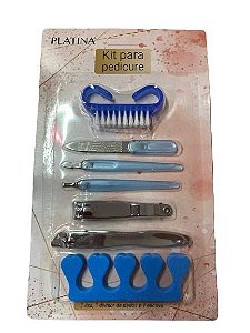 Kit Pédicure Azul - Platina