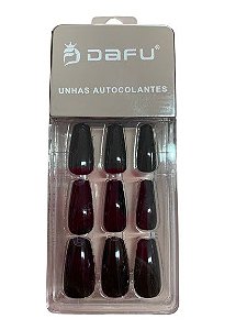 Unha Bailarina Autocolante Preta - DAFU