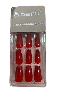 Unha Bailarina Autocolante Vermelha - DAFU