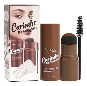 Carimbo Minha Sobrancelha Marrom Suave - Febella