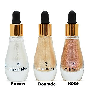 Iluminador Corporal Aqua Glow Dourado - Mia Make