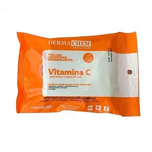 Toalhas Umidecidas Demaquilante Vitamina C - Dermachen