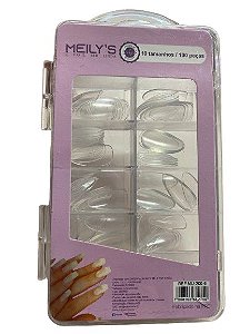 Unha Postiça Transparente MU-200-6 100pcs - MEILY´S