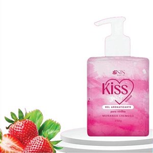Gel Aromatizante Virilha Morango Cremoso - Kiss Girls