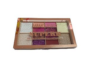 Paleta de Sombras e Iluminadores Superb Cor B - Sarah´s Beauty