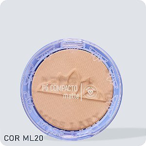 Pó Compacto Matte Cor ML20 - Miss Lary