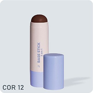 Base Stick 3 em 1 Corretivo/ Contorno e Base Cor 12 - Miss Lary