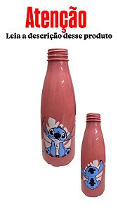 Garrafa Stitch Rosa - COM AVARIA