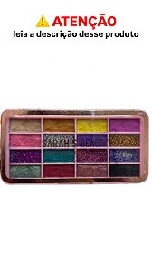 Paleta de Sombras Artistq/Sombra Roxa e Verde Danificada - COM AVARIA