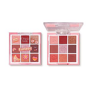 Paleta de Sombras 9 Cores Cor A - City Grils