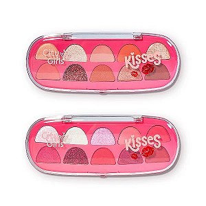 Paleta de Sombras 10 Cores Kisses Cor B - City Girls