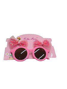 Òculos de Sol Infantil com Laçinho Pink - Hello Mini