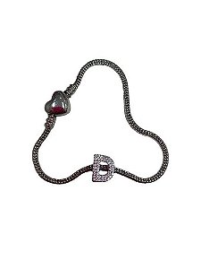 Pulseira Letra D Prata - NÃO HÁ TROCA