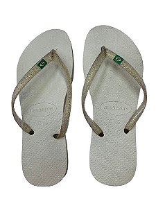 Chinelo Havaianas Cor Off N35/36 - NÃO HÁ TROCA