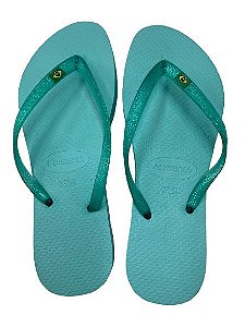 Chinelo Havaianas Verde Água N37/38 - NÃO HÁ TROCA