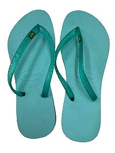 Chinelo Havaianas Verde Água N35/36 - NÃO HÁ TROCA