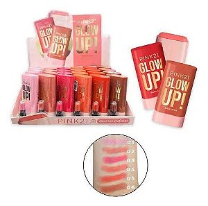 Blush em Bastão Glow Up Cor 03 - Pink 21