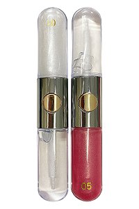 Brilho Labial Perolado e Glitter Cor 04 - Lua e Neve