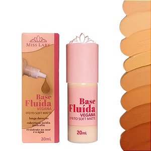 Base Fluída Vegana Efeito Soft Matte Cor 04 - Miss Lary