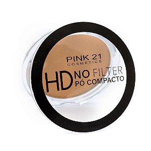 Pó Compacto Matificante Hd No Filter Cor 02 (Cor Escura) - Pink 21
