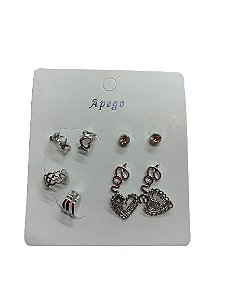 Kit Brinco Prata Love N°205