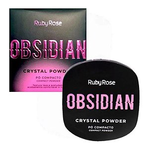 Pó Compacto Cristal Powder PC04 Obsidian - Ruby Rose