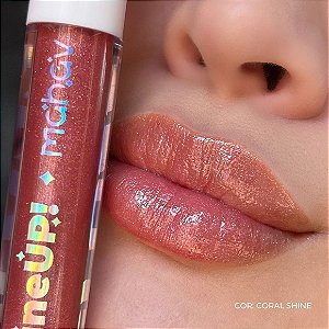 Gloss Shine Up Cor Coral Shine - Mahav