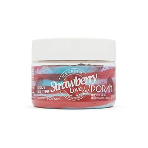 Manteiga Hidratante Corporal Strawberry Love - Porán