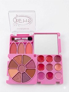 Kit 3x1 Sombra, Blush e Hidratante Cor 01 - Lua e Neve