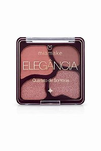 Quarteto de Sombras Elegância Cor 03 Aurora - Mia Make